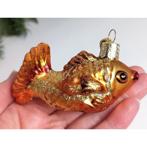 Graceful Goldfish Old World Christmas Ornament - Picture 3 of 6
